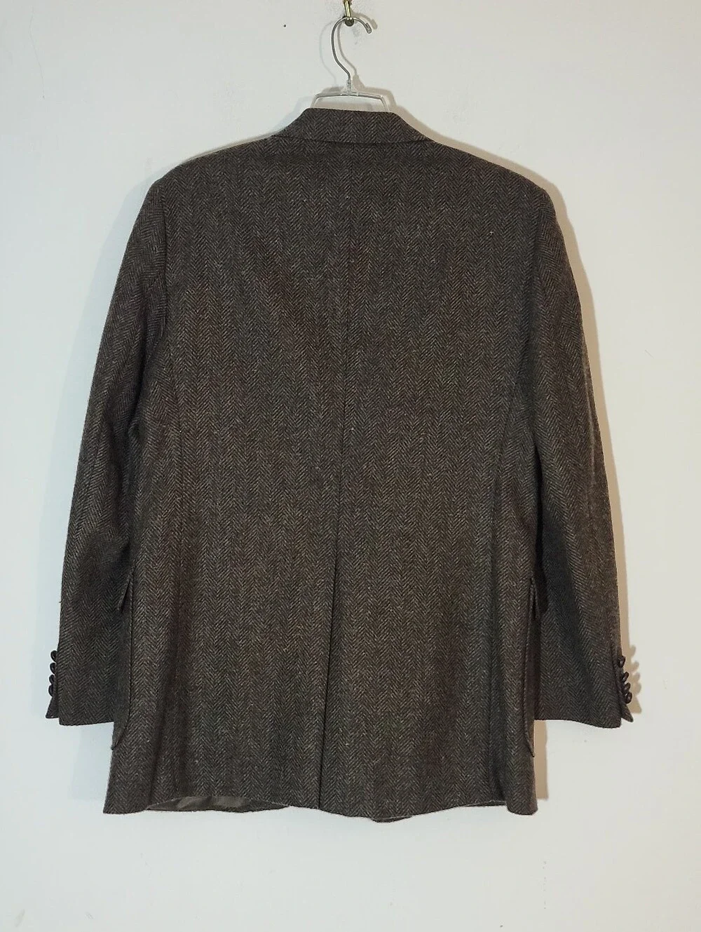 Vintage Imperial by Haggar Herringbone Wool Sport Coat Blazer Size :42L